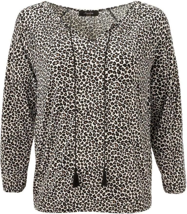Aniston PLUS Shirt met lange mouwen met modieuze leolook nieuwe collectie - Foto 2