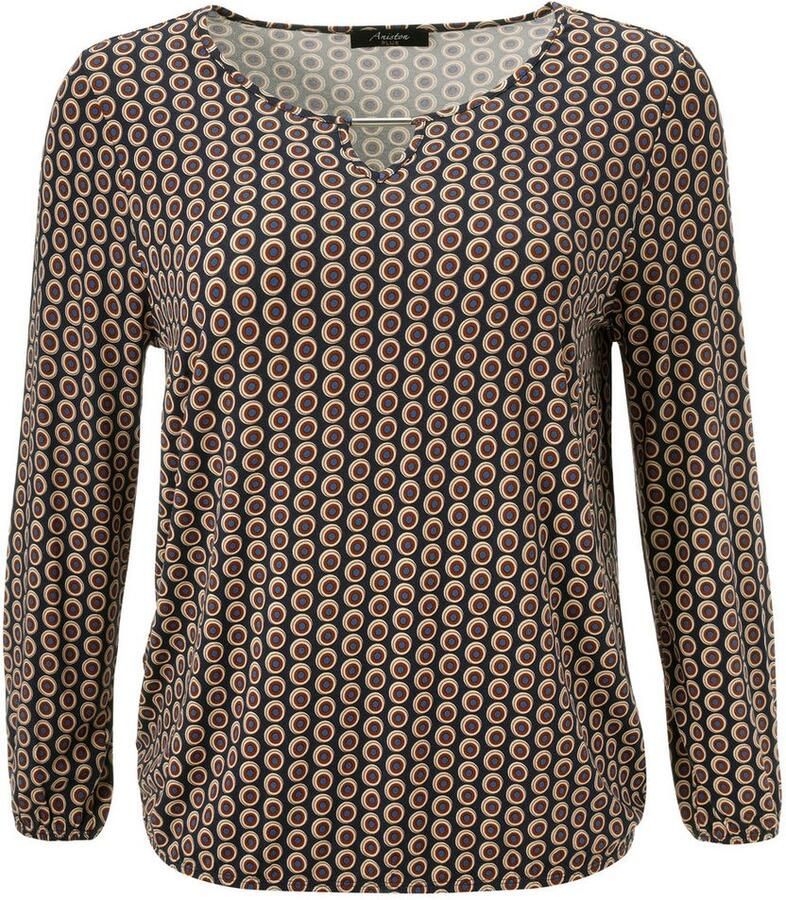 Aniston PLUS Shirt met lange mouwen met zilverkleurige sierstaafje nieuwe collectie - Foto 2