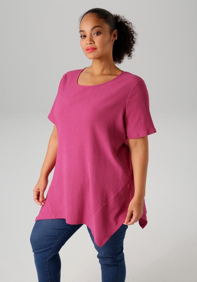 Aniston PLUS Shirt met subtiele streep-look structuur - Foto 7