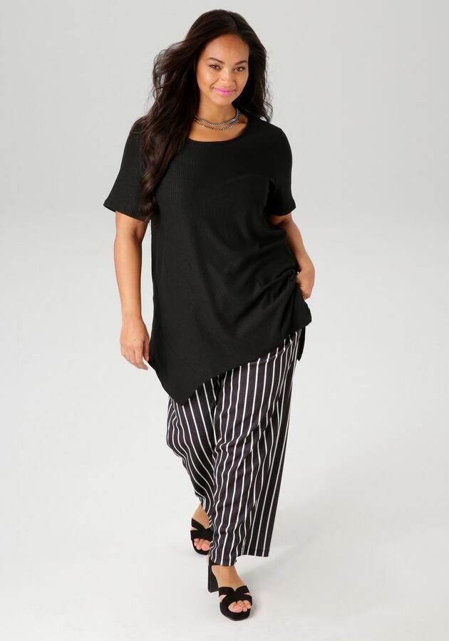 Aniston PLUS Shirt met subtiele streep-look structuur - Foto 7