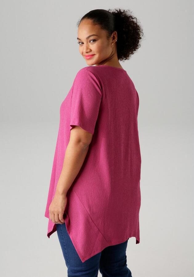 Aniston PLUS Shirt met subtiele streep-look structuur - Foto 6