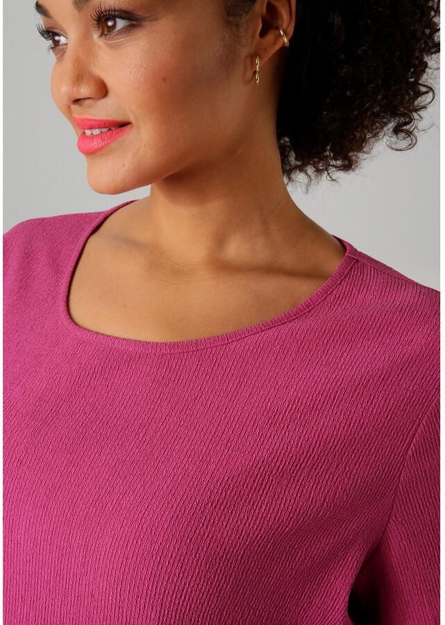 Aniston PLUS Shirt met subtiele streep-look structuur - Foto 3