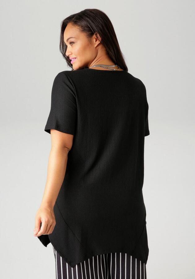 Aniston PLUS Shirt met subtiele streep-look structuur - Foto 6