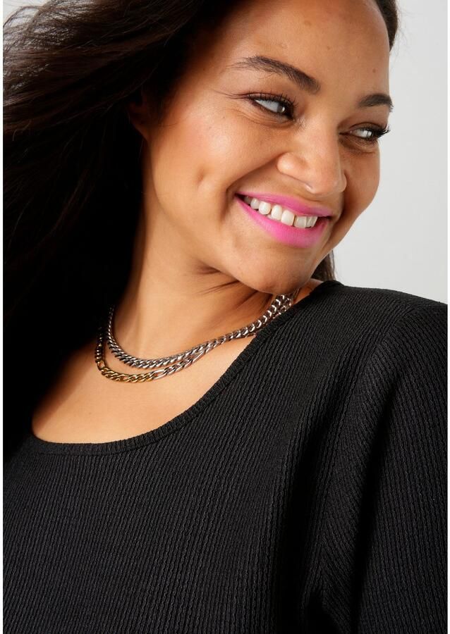 Aniston PLUS Shirt met subtiele streep-look structuur - Foto 3