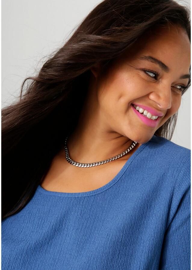 Aniston PLUS Shirt met subtiele streep-look structuur - Foto 3