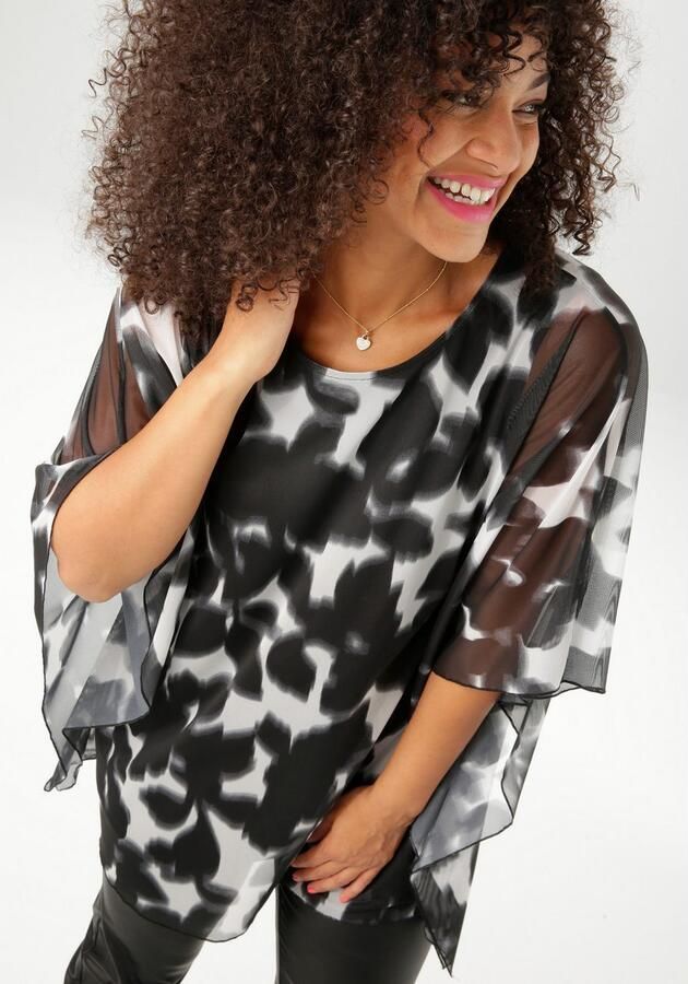 Aniston PLUS Shirt zacht vallende meshkwaliteit nieuwe collectie - Foto 5