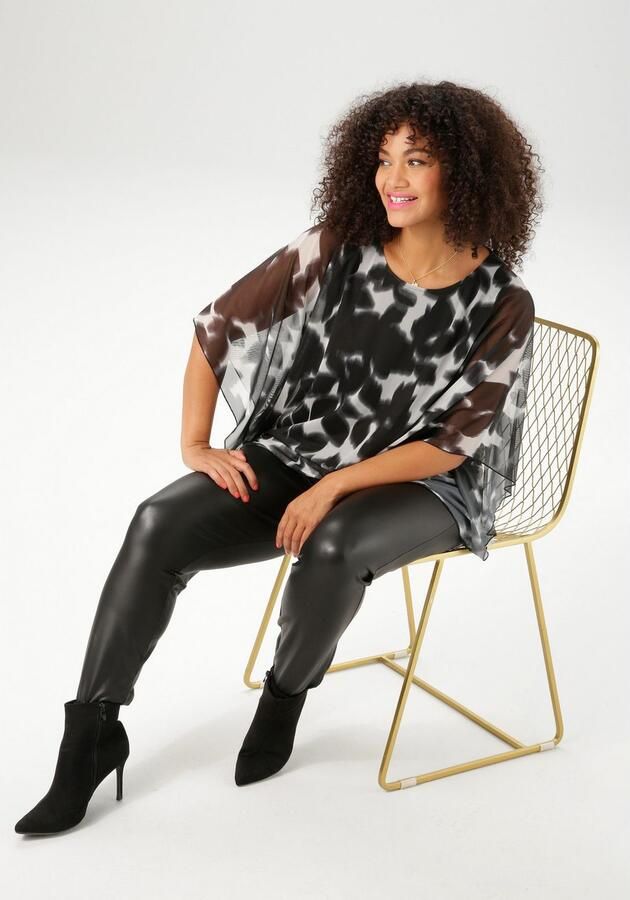 Aniston PLUS Shirt zacht vallende meshkwaliteit nieuwe collectie - Foto 6