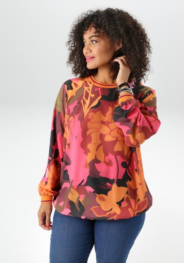 Aniston PLUS Shirtblouse in knalkleuren nieuwe collectie - Foto 7