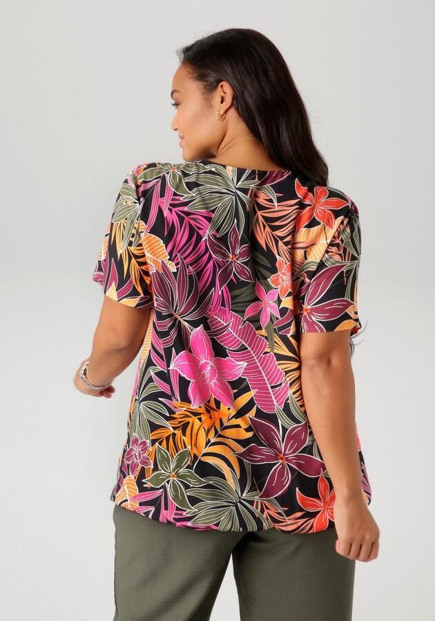 Aniston PLUS Shirtblouse met glinsterende sierbanden aan de v-halslijn - Foto 5