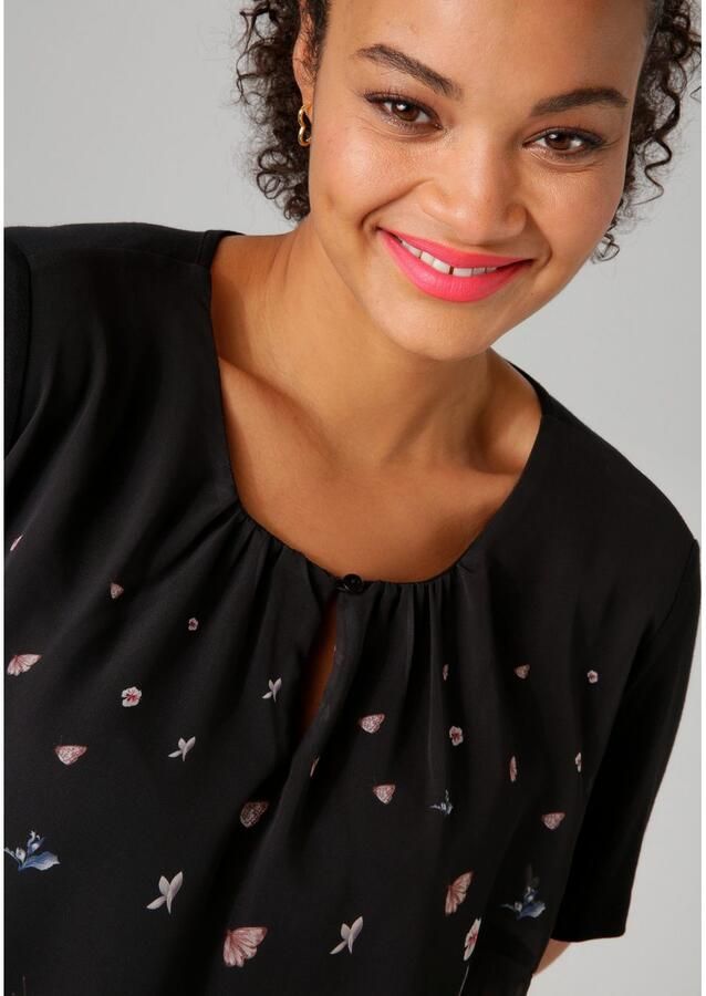 Aniston PLUS Shirtblouse met kleurrijke bloemenweide bedrukt - Foto 3