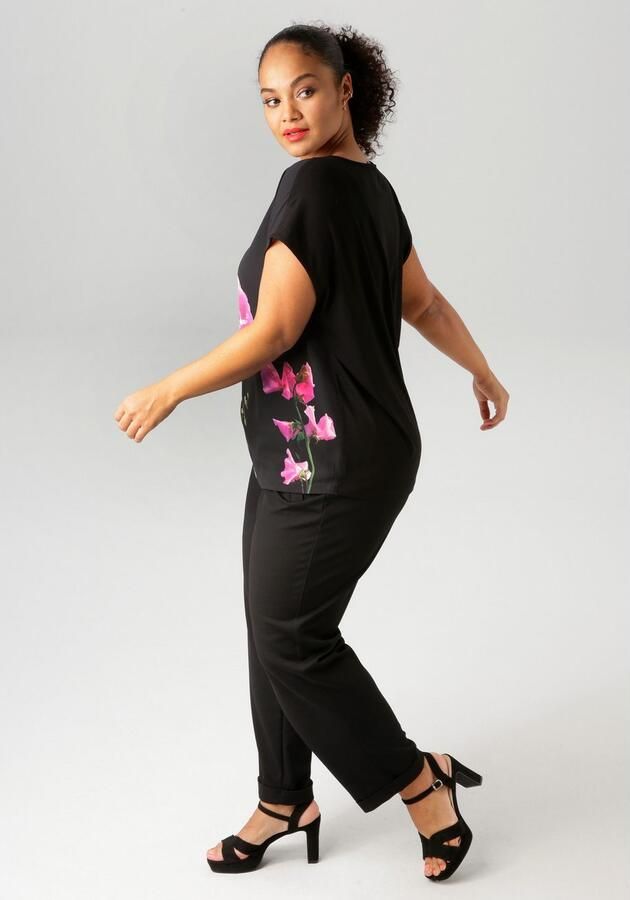 Aniston PLUS Shirtblouse met kleurrijke grootvlak bloemen bedrukt - Foto 5