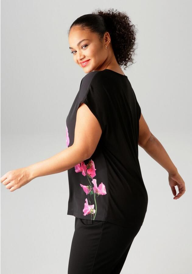 Aniston PLUS Shirtblouse met kleurrijke grootvlak bloemen bedrukt - Foto 3