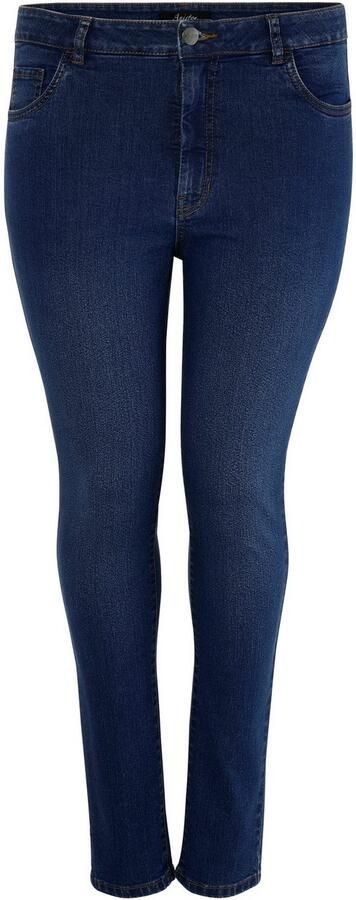 Aniston PLUS Skinny fit jeans regular taille in subtiele used-wassing nieuwe kollectie - Foto 16