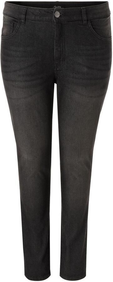 Aniston PLUS Skinny fit jeans regular taille in subtiele used-wassing nieuwe kollectie - Foto 13