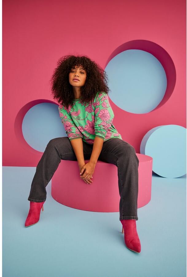 Aniston PLUS Sweatshirt met grootvlak grafische bloemen bedrukt - Foto 8