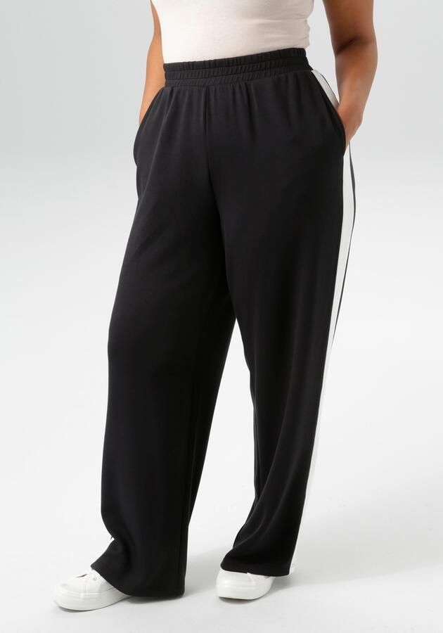 Aniston PLUS Sweatbroek van super zachte elastische jersey kwaliteit nieuwe collectie - Foto 7