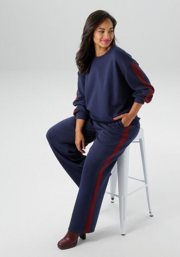 Aniston PLUS Sweatbroek van super zachte elastische jersey kwaliteit nieuwe collectie - Foto 5