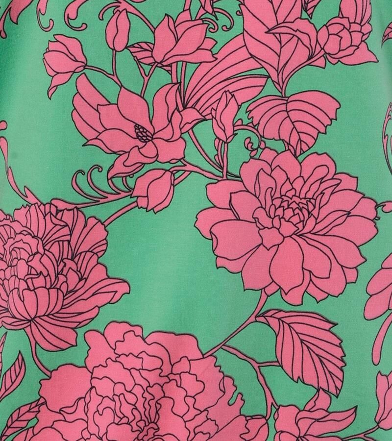 Aniston PLUS Sweatshirt met grootvlak grafische bloemen bedrukt