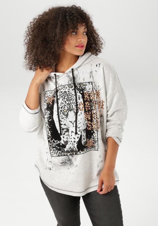 Aniston PLUS Sweatshirt met grote tijgerprint nieuwe collectie - Foto 7