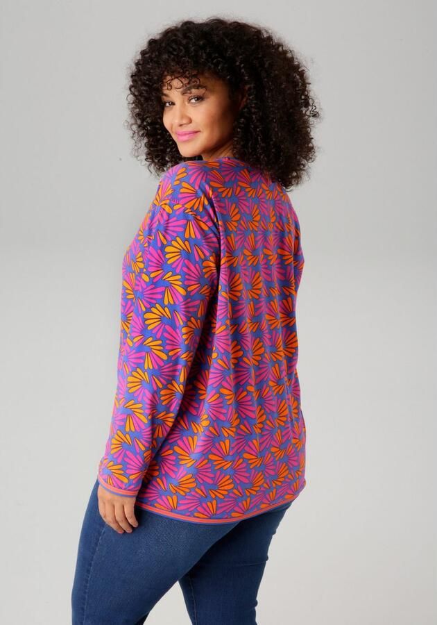 Aniston PLUS Sweatshirt met kleurrijke grafische print - Foto 5