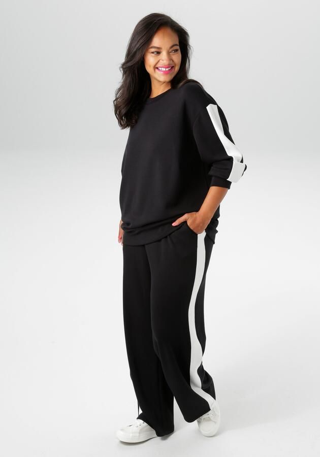 Aniston PLUS Sweatshirt met trendy strepen opzij nieuwe collectie - Foto 7
