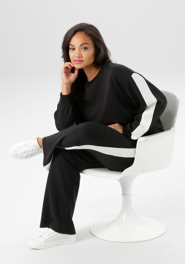 Aniston PLUS Sweatshirt met trendy strepen opzij nieuwe collectie - Foto 6