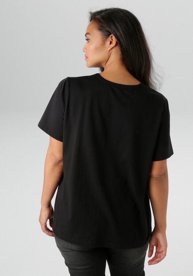 Aniston PLUS T-shirt met trendy frontprint nieuwe collectie - Foto 4