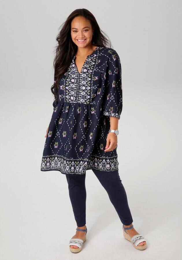 Aniston PLUS Tuniek met fantasierijke kleurharmonieuze print - Foto 3