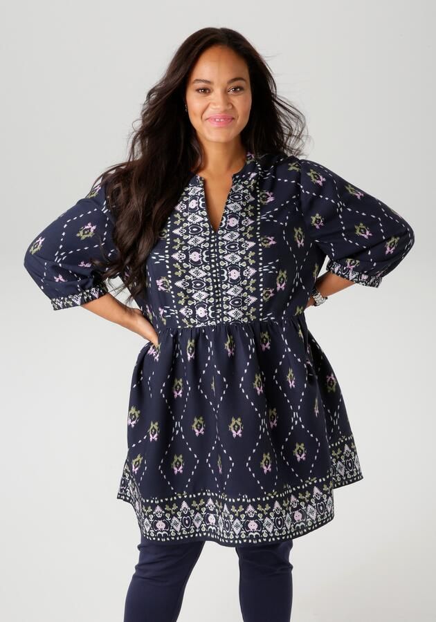 Aniston PLUS Tuniek met fantasierijke kleurharmonieuze print - Foto 5