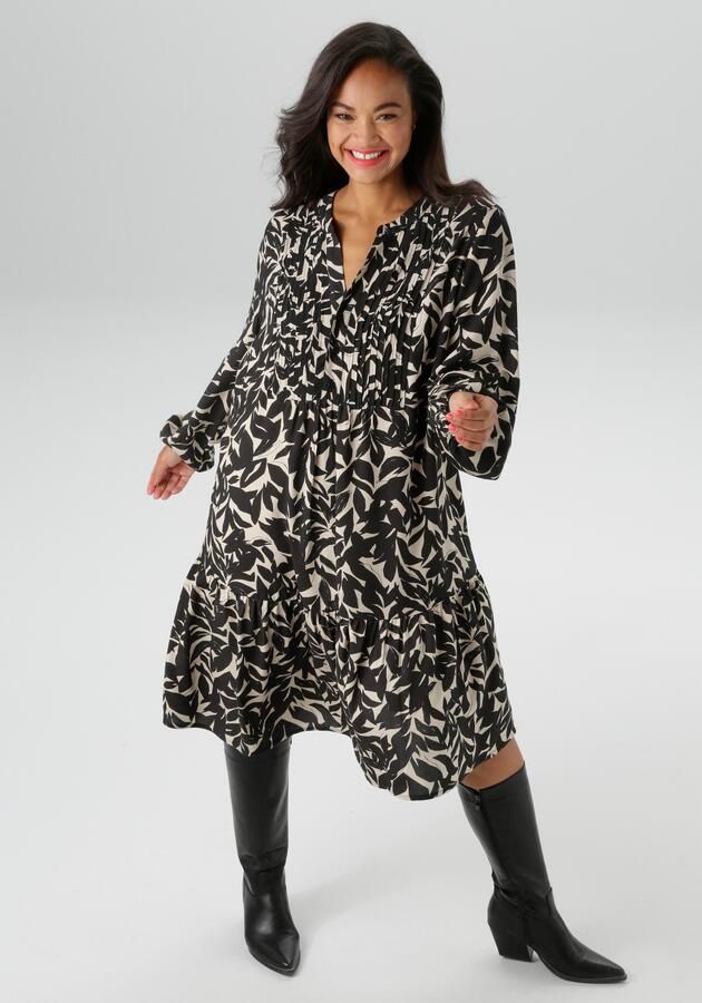 Aniston PLUS Tuniekjurk met grafische bladprint nieuwe collectie - Foto 9