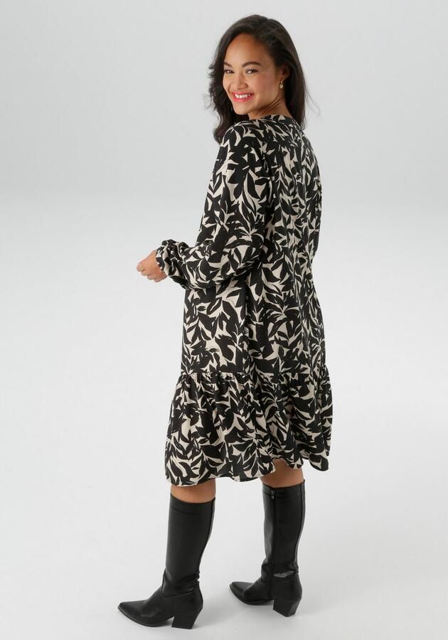 Aniston PLUS Tuniekjurk met grafische bladprint nieuwe collectie - Foto 4
