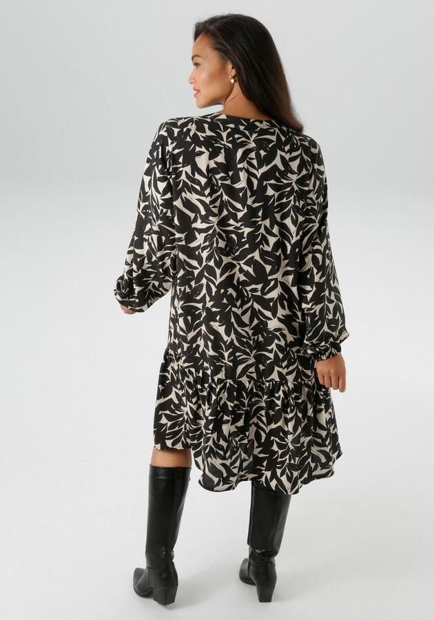 Aniston PLUS Tuniekjurk met grafische bladprint nieuwe collectie - Foto 5