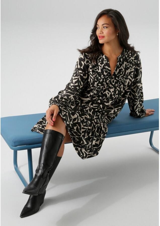 Aniston PLUS Tuniekjurk met grafische bladprint nieuwe collectie - Foto 3