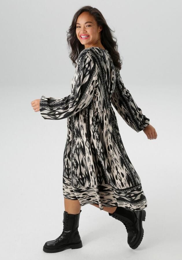 Aniston PLUS Zomerjurk in folklore-look nieuwe collectie - Foto 4