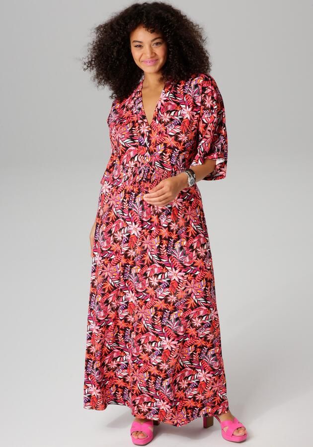 Aniston PLUS Zomerjurk in trendy maxilengte - Foto 7