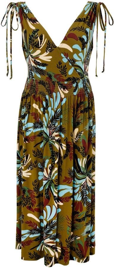 Aniston PLUS Zomerjurk met brede bandjes voor het aanrimpelen - Foto 7