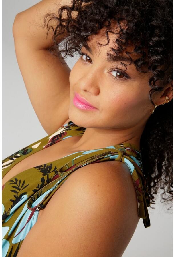 Aniston PLUS Zomerjurk met brede bandjes voor het aanrimpelen - Foto 6