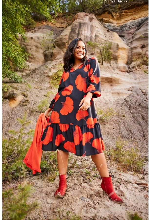 Aniston PLUS Zomerjurk Met grootbloemige print - Foto 8