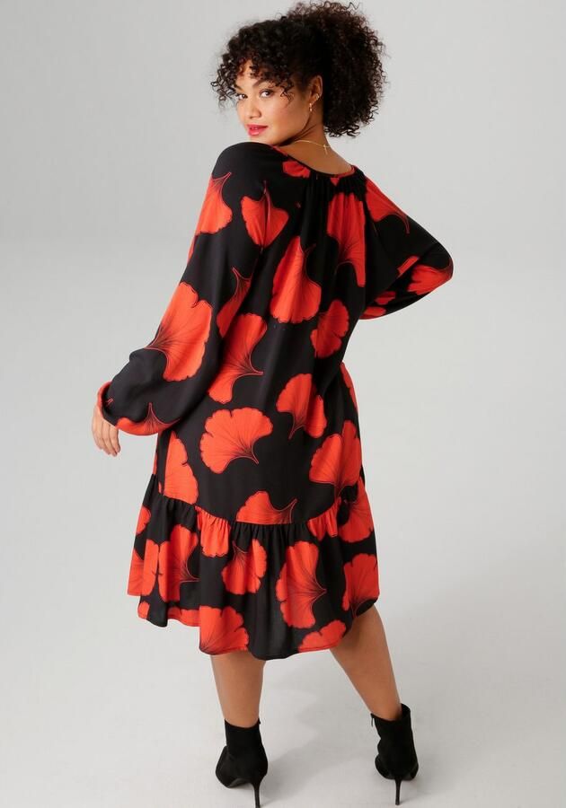 Aniston PLUS Zomerjurk Met grootbloemige print - Foto 4