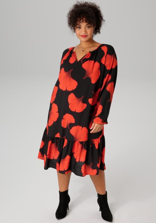 Aniston PLUS Zomerjurk Met grootbloemige print - Foto 5