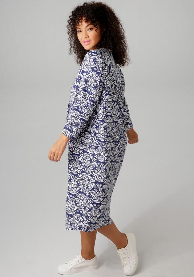 Aniston PLUS Zomerjurk met harmonieuze kleuren grafische print - Foto 3