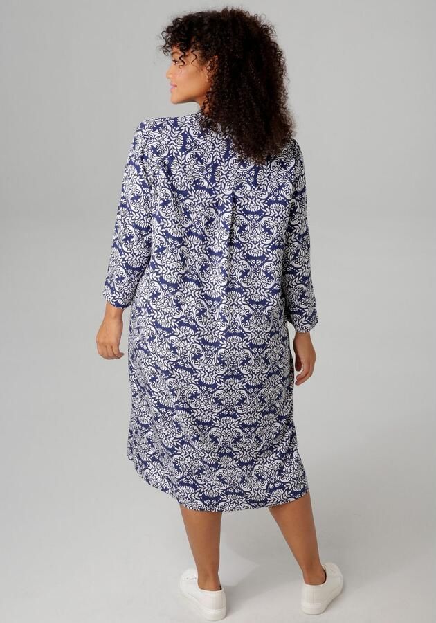 Aniston PLUS Zomerjurk met harmonieuze kleuren grafische print - Foto 4