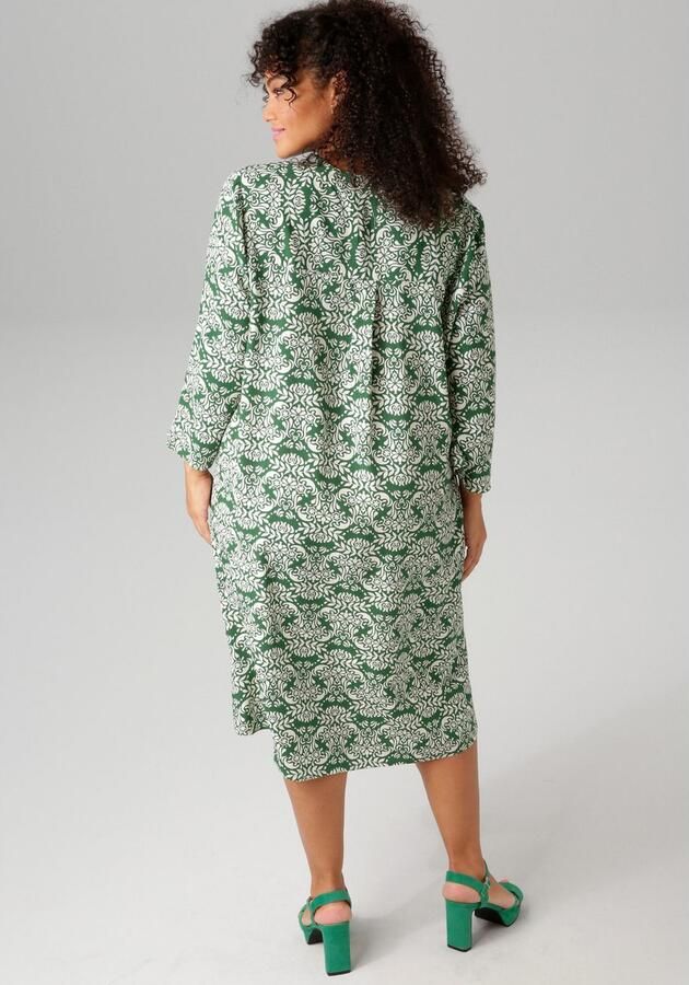 Aniston PLUS Zomerjurk met harmonieuze kleuren grafische print - Foto 4