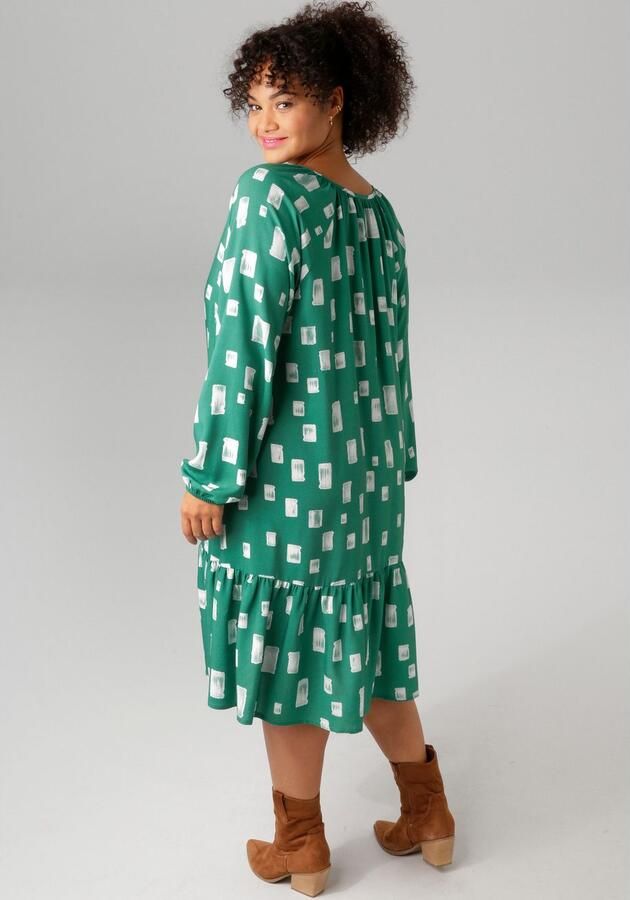 Aniston PLUS Zomerjurk met interessant patroon - Foto 3