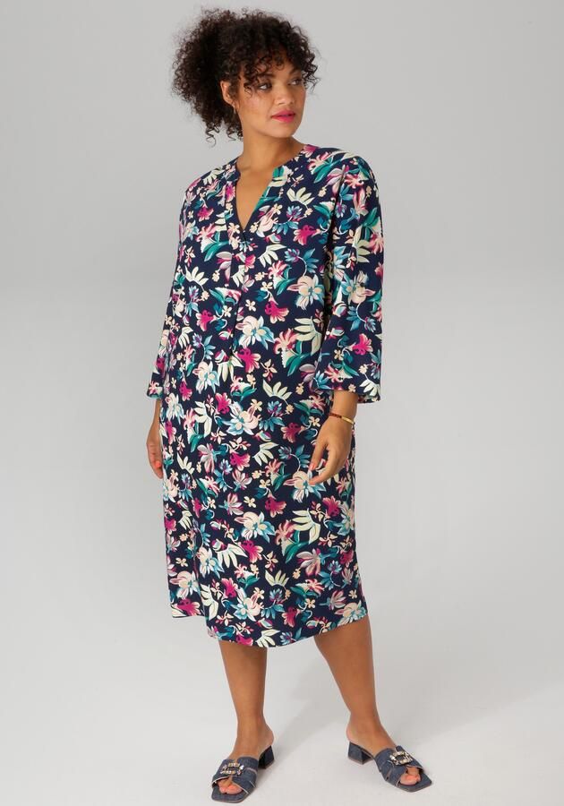 Aniston PLUS Zomerjurk met kleurharmonieuze bloemenprint - Foto 7