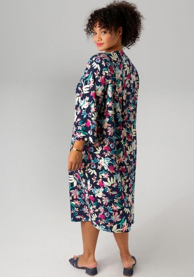 Aniston PLUS Zomerjurk met kleurharmonieuze bloemenprint - Foto 4