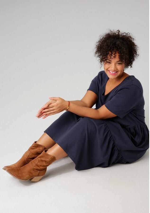 Aniston PLUS Zomerjurk van elastische jersey-kwaliteit - Foto 3