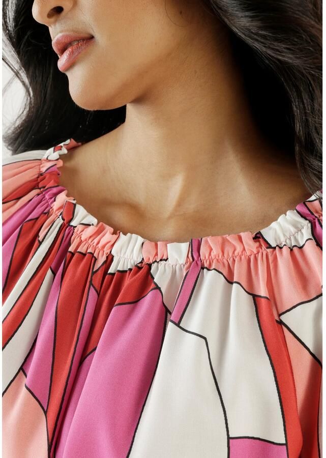 Aniston SELECTED Blouse met carmenhals met ruches bij de hals - Foto 3