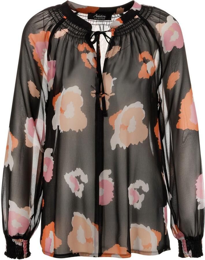 Aniston SELECTED Blouse zonder sluiting gemaakt van transparant chiffon - Foto 2