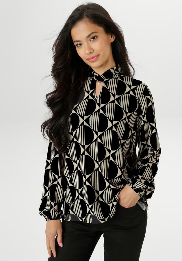 Aniston SELECTED Blouse zonder sluiting met aantrekkelijke halslijn nieuwe collectie - Foto 7